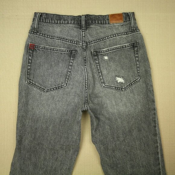 BDG Slim Straight Jeans Women's Size 26 Button Fly Destroyed Distressed Denim - Picture 7 of 12